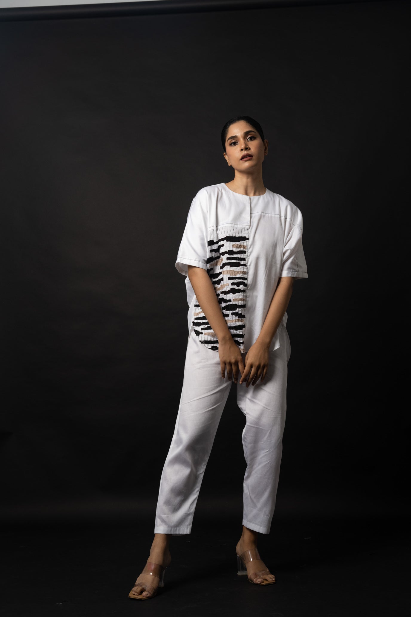 Anchored Designer Co-ord Set with Continuous Sleeves - 1544