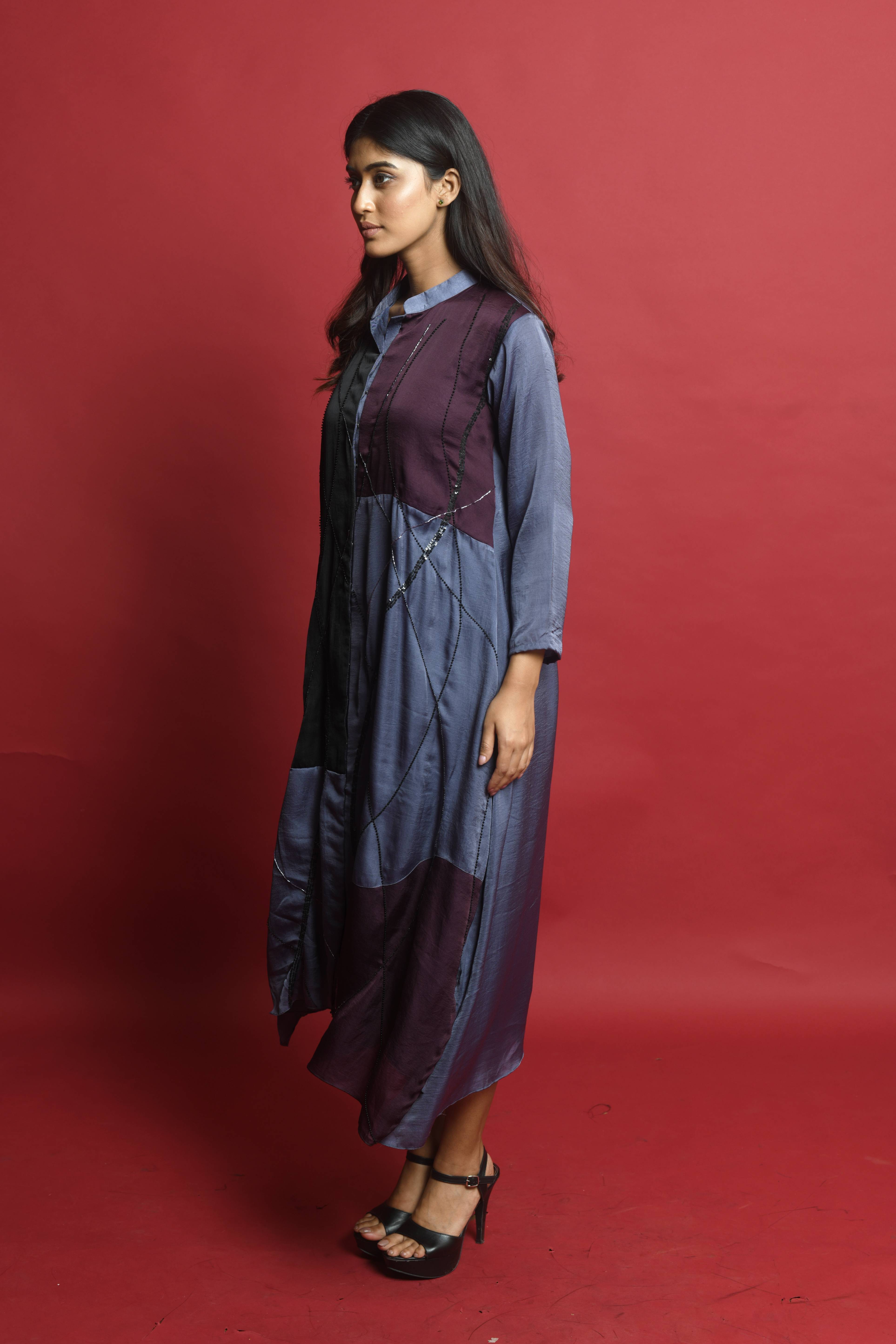 Vibrant Sequin Bias Dress - 1474