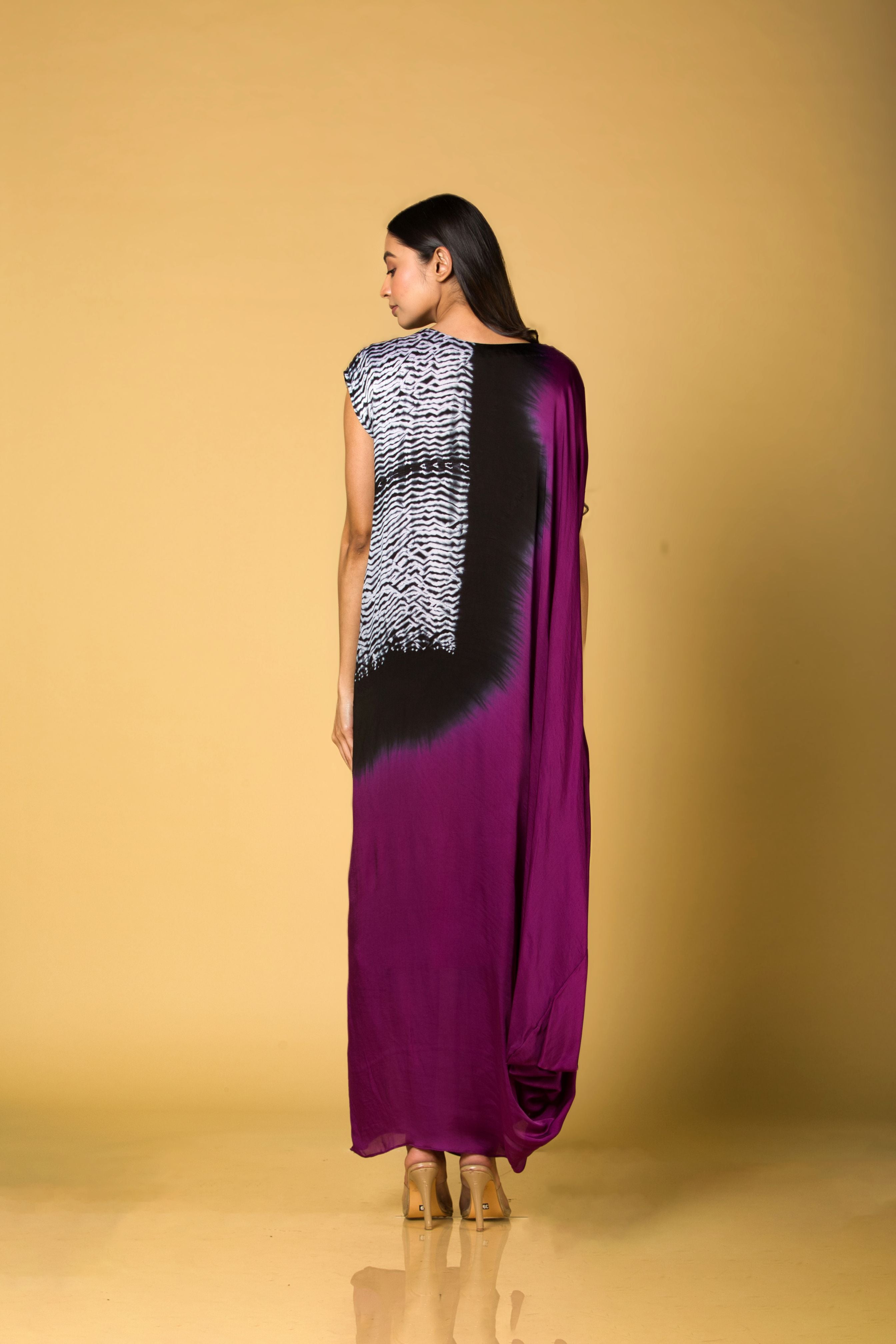 Shibori Drape Dress