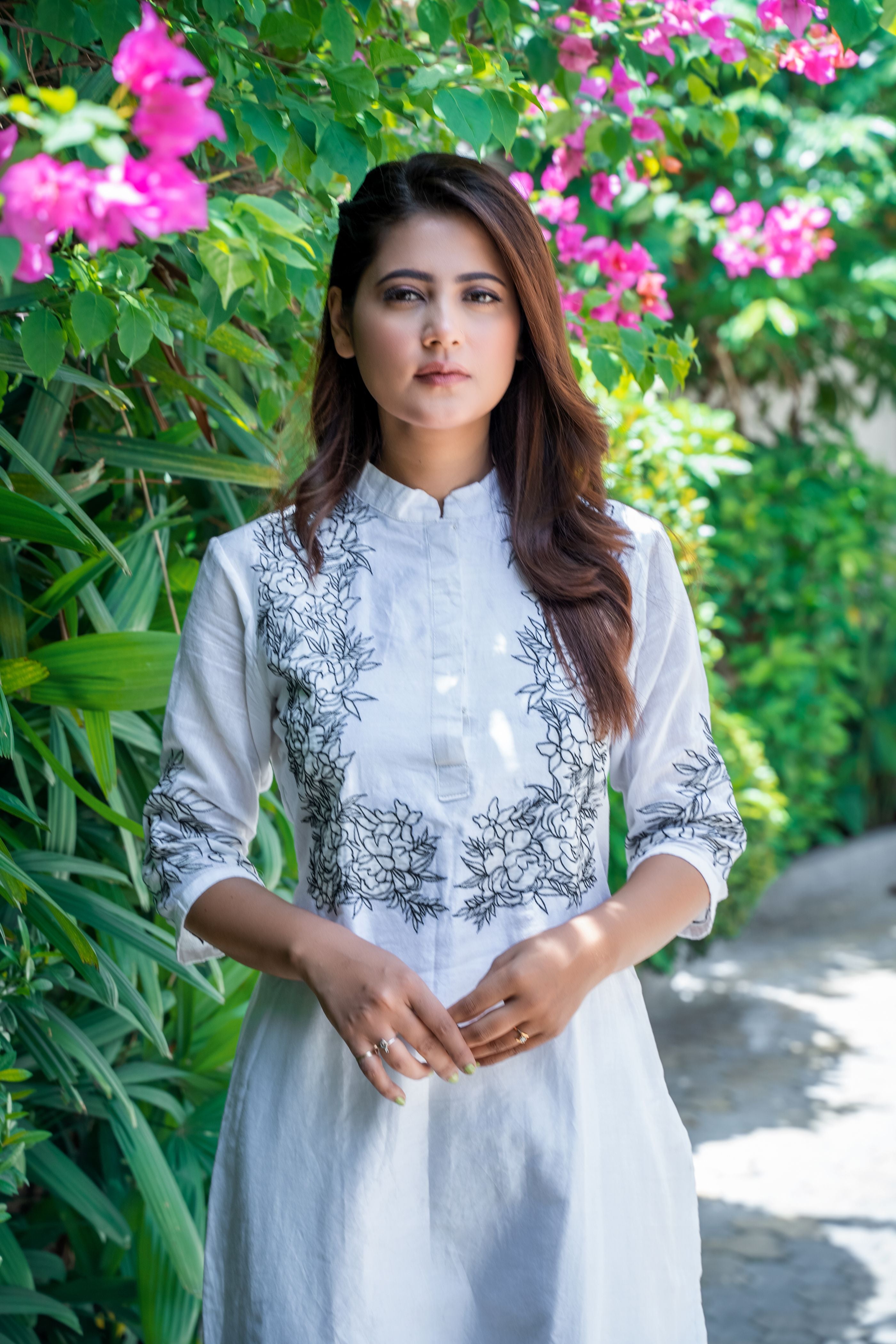 Embroidered Kurta with Pants