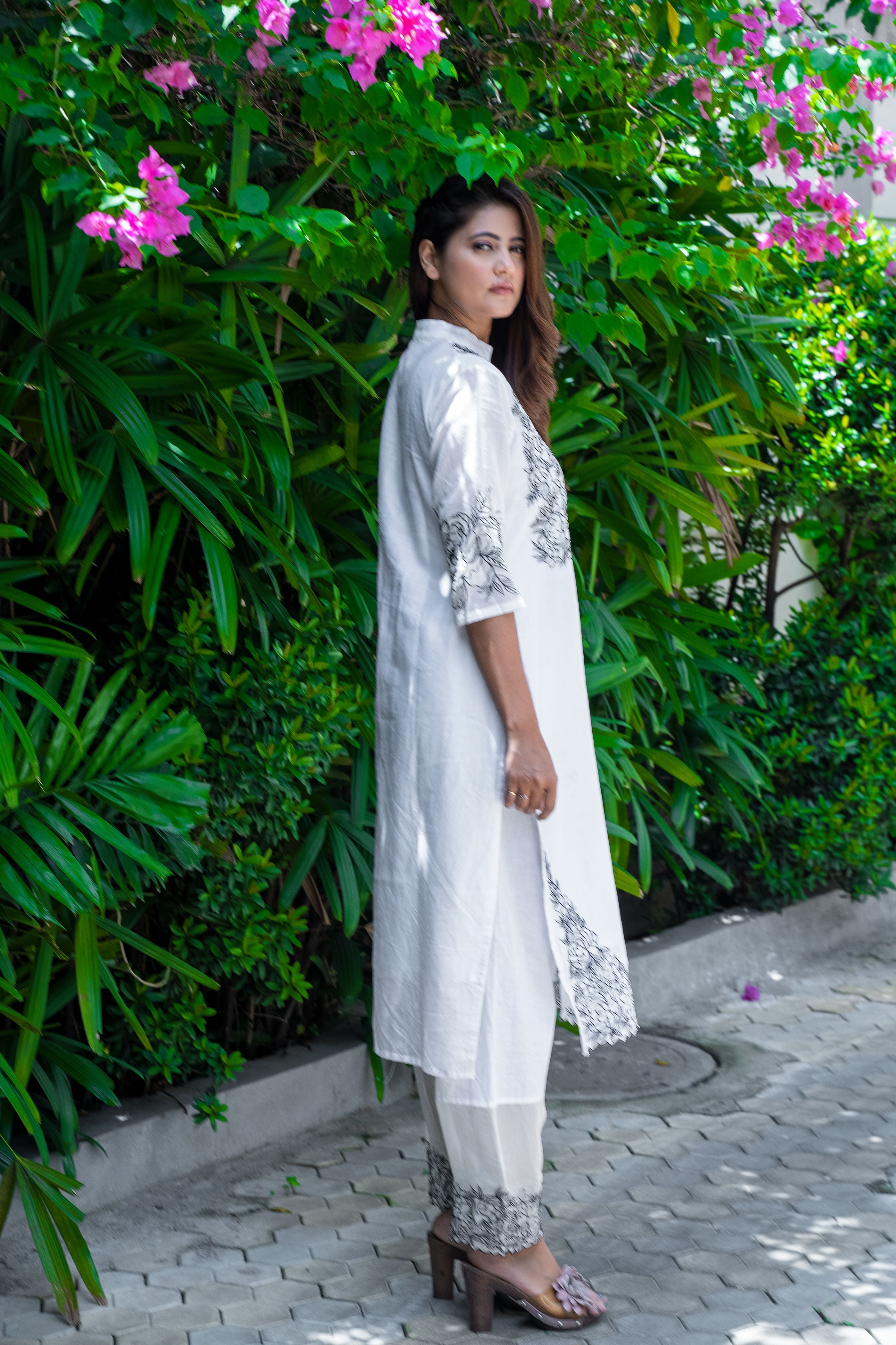 Embroidered Kurta with Pants